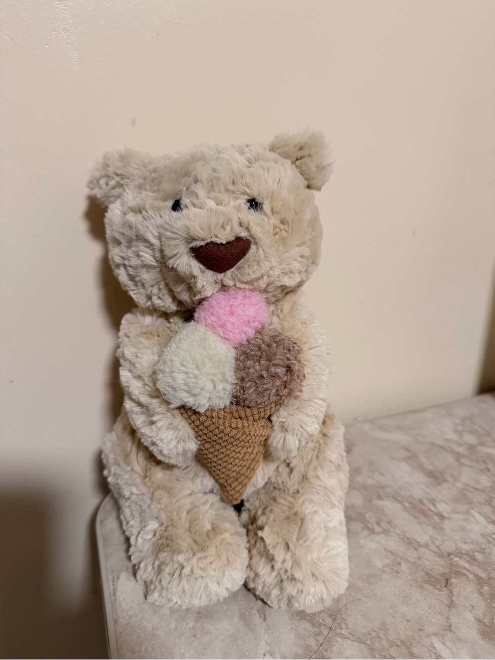 NWT Jellycat oatus bear with ice cream exclusive FAO nyc